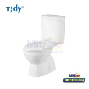 Tidy Kloset Duduk Dua Bagian 008S 36cm X 78.5cm X 62cm Putih