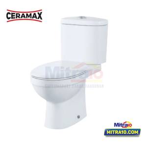 Ceramax Kloset Duduk Dua Bagian FSD015A 37cm x 70cm x 77cm Putih