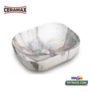 Ceramax Wastafel Amaris FSB0396D 50X39.5X14.5 Cm Coklat