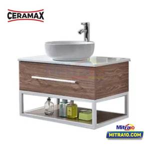 Ceramax Kabinet Dengan Wastafel Kamar Mandi Athan Series PSPVC611 (Set)