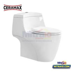 Ceramax Kloset Duduk Satu Bagian Fanes C3923 Putih