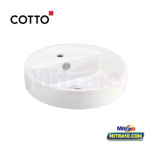 Cotto Wastafel Meja C003807 WH GEO circle 450 x 450 x 170 mm Putih