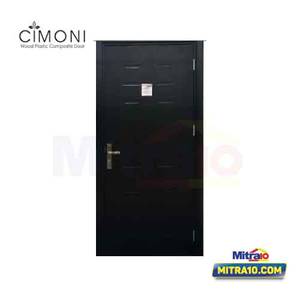 Pintu WPC CIMONI DD04 Minimalis Tahan Air Anti Rayap 853x2125mm (Black STD)