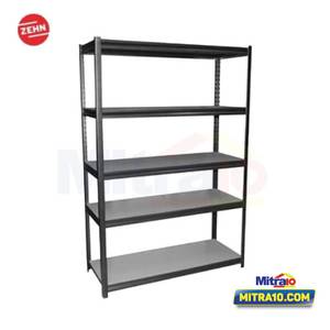 Zehn Rak Susun 5 baris 2 in 1 90x42x180 Cm Hitam