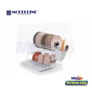 Modelline Rak Piring Dan Gelas + Tatakan Tulip+T Putih 