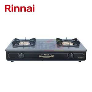 Rinnai Kompor Gas Portabel 2 Tungku RI-602BGX/RI-602AGX 2TK Hitam