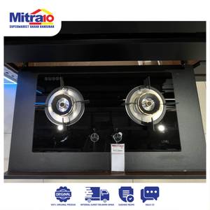 Linea Kompor Tanam 2 Tungku 40235080 BIH 73x41 LWE73 2G AI.AL.2TR Hitam