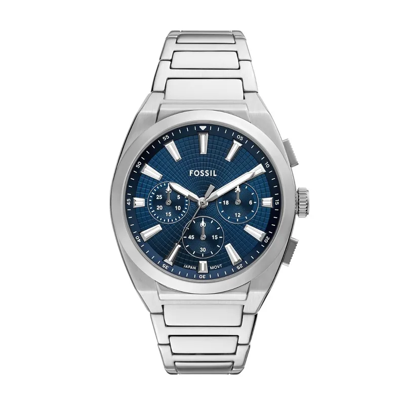 Jam Tangan Fossil FS6104 Everett Chronograph Stainless Steel Watch