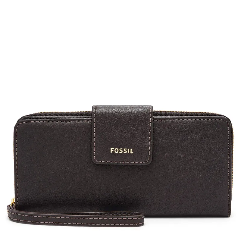 Madison Zip Clutch Black